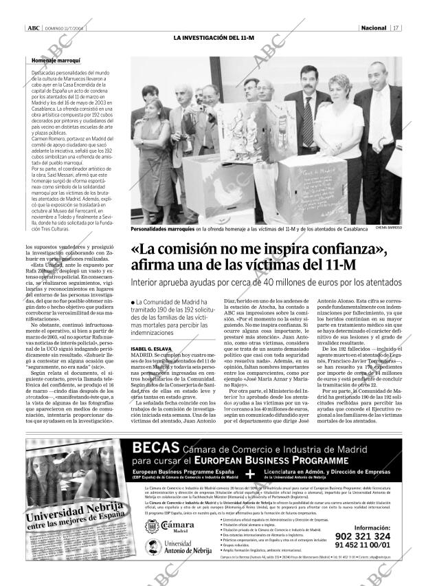 ABC MADRID 11-07-2004 página 17