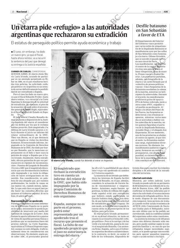 ABC MADRID 11-07-2004 página 18