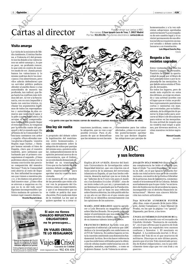 ABC MADRID 11-07-2004 página 8