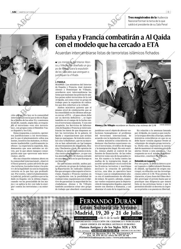 ABC MADRID 13-07-2004 página 11