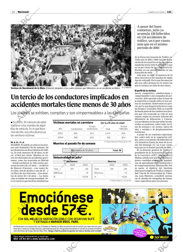 ABC MADRID 13-07-2004 página 20