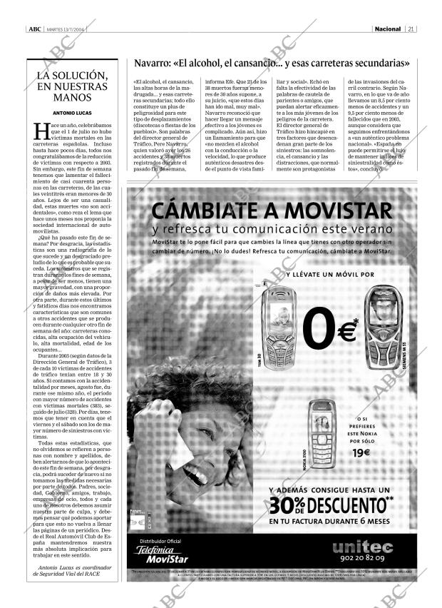 ABC MADRID 13-07-2004 página 21