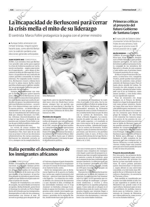 ABC MADRID 13-07-2004 página 25