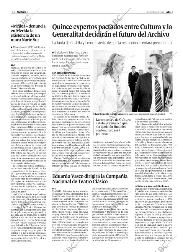 ABC MADRID 13-07-2004 página 54