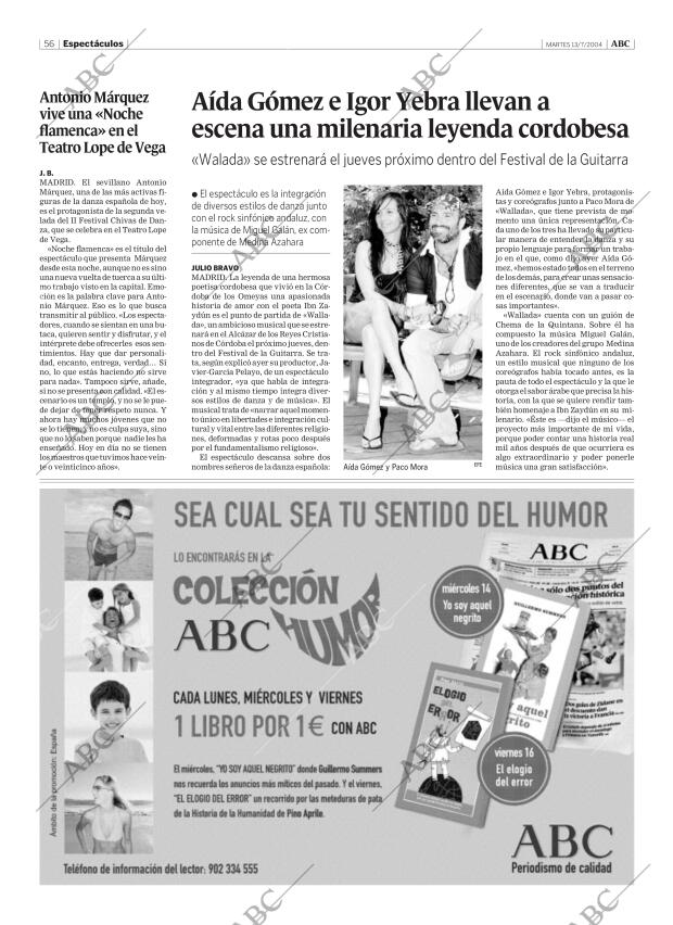 ABC MADRID 13-07-2004 página 56