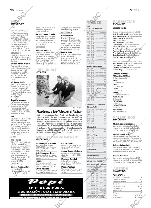 ABC CORDOBA 15-07-2004 página 41