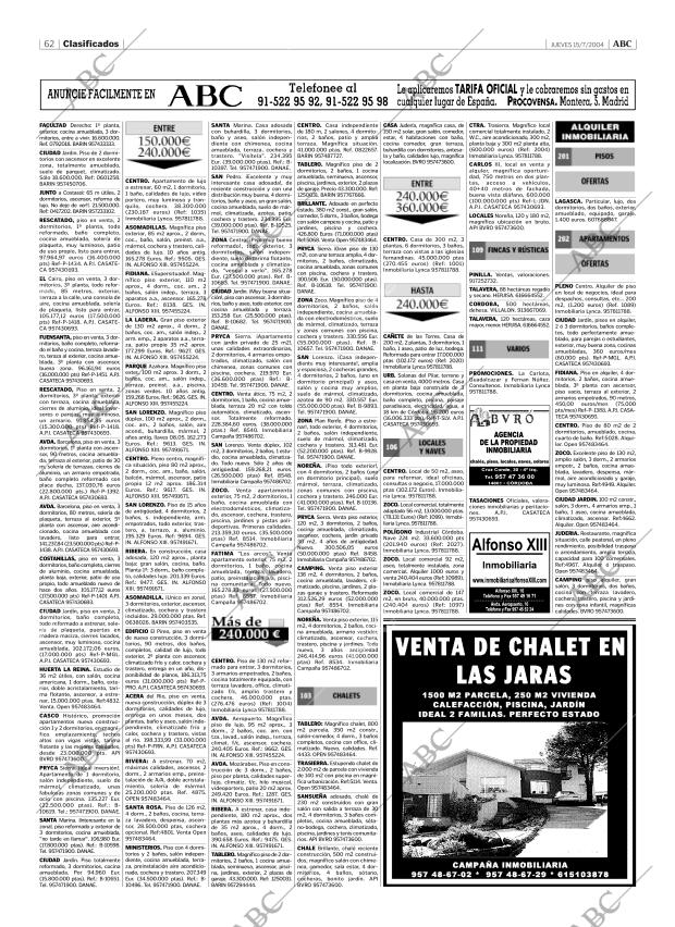 ABC CORDOBA 15-07-2004 página 62