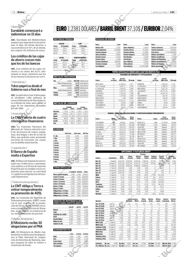 ABC CORDOBA 15-07-2004 página 74