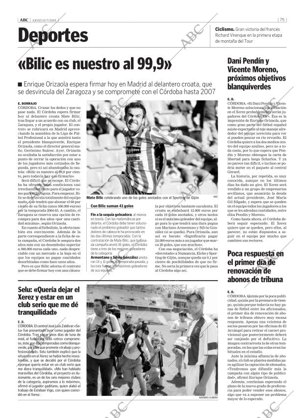 ABC CORDOBA 15-07-2004 página 75