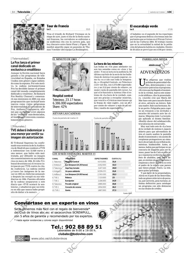 ABC CORDOBA 15-07-2004 página 84