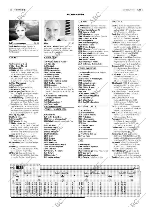 ABC CORDOBA 15-07-2004 página 86