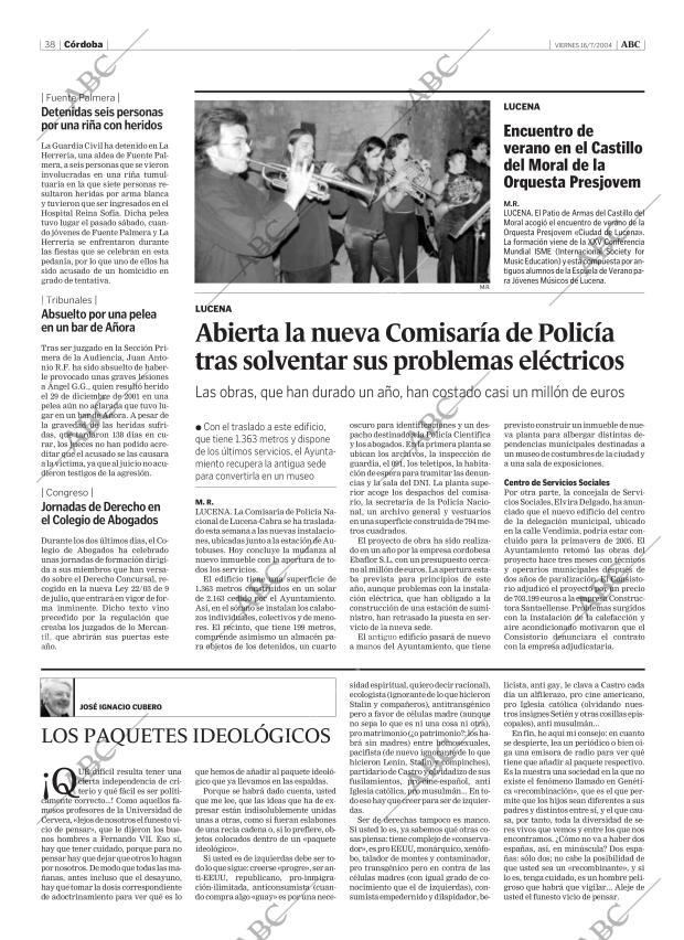 ABC CORDOBA 16-07-2004 página 38