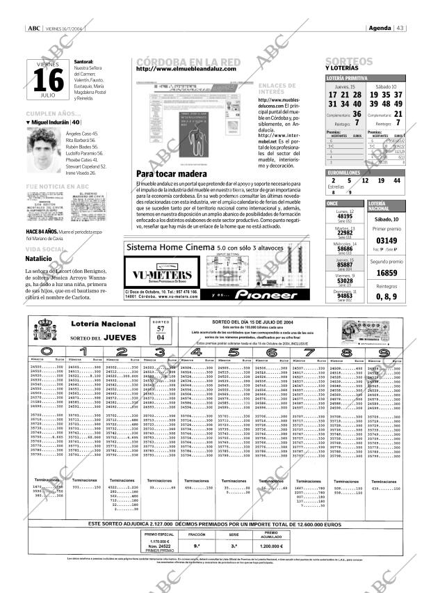 ABC CORDOBA 16-07-2004 página 43