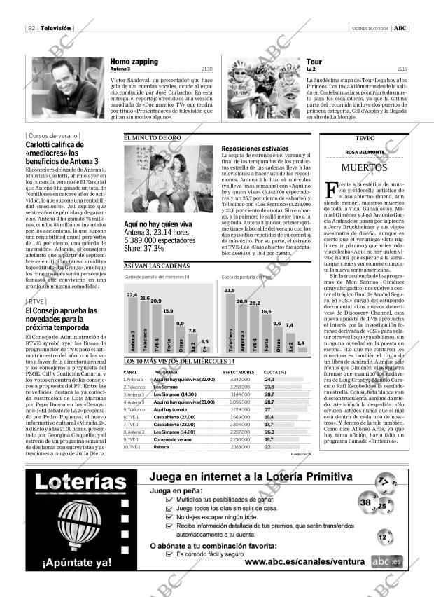 ABC CORDOBA 16-07-2004 página 92