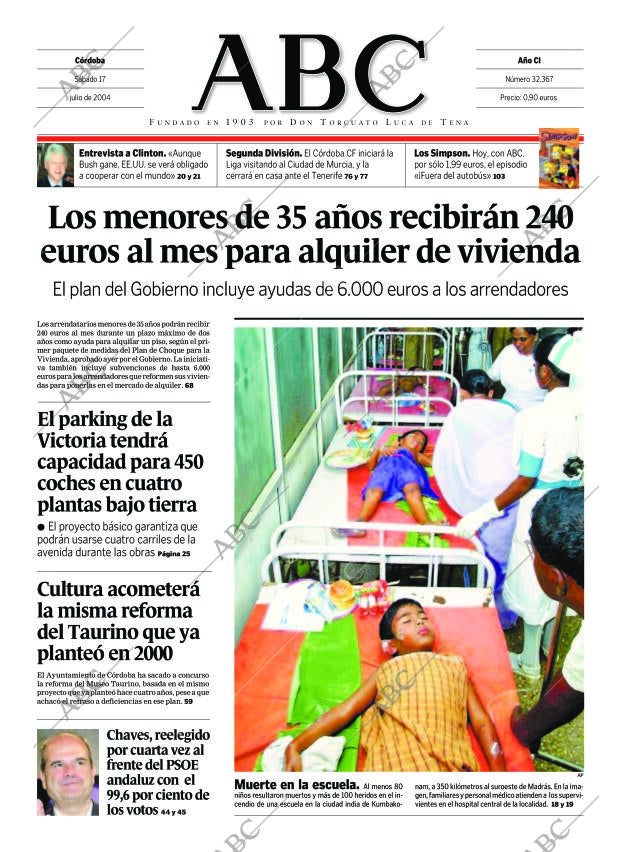 ABC CORDOBA 17-07-2004 página 1