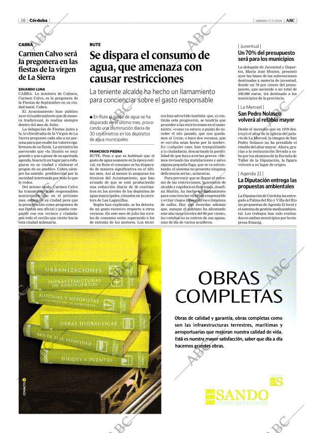 ABC CORDOBA 17-07-2004 página 38