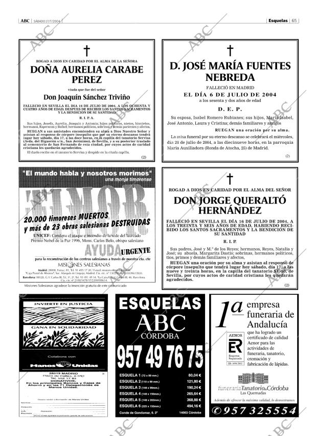 ABC CORDOBA 17-07-2004 página 65
