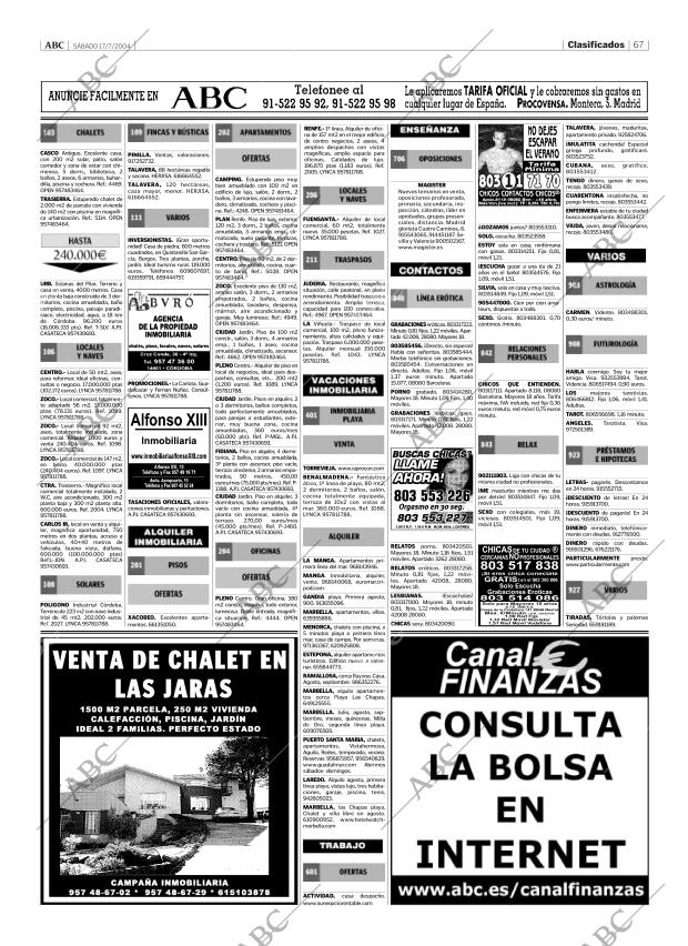 ABC CORDOBA 17-07-2004 página 67