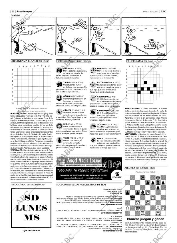 ABC CORDOBA 20-07-2004 página 86