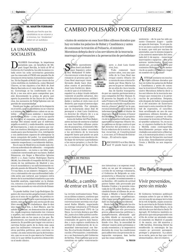 ABC MADRID 20-07-2004 página 6
