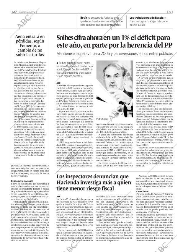 ABC MADRID 20-07-2004 página 77