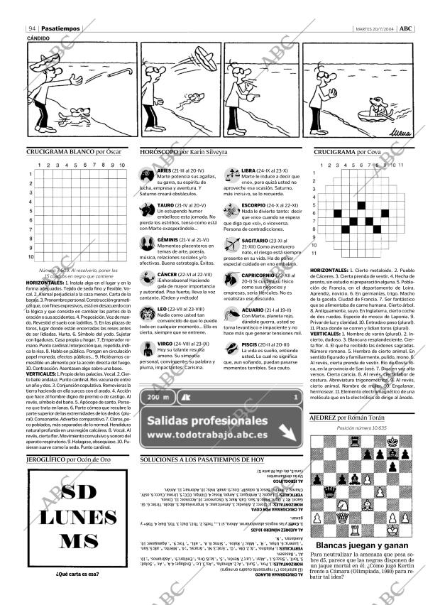 ABC MADRID 20-07-2004 página 94