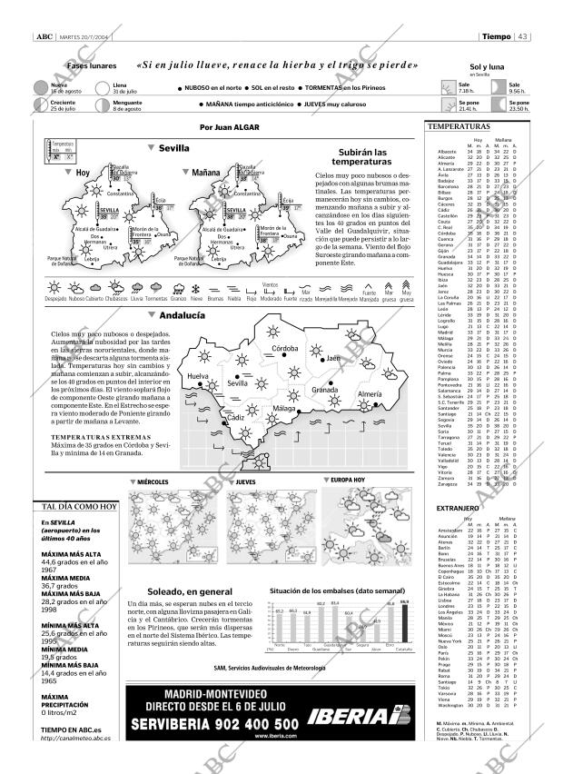 ABC SEVILLA 20-07-2004 página 43
