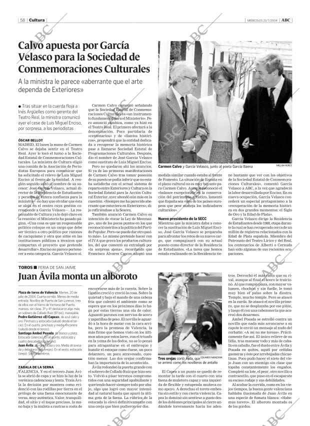 ABC CORDOBA 21-07-2004 página 58