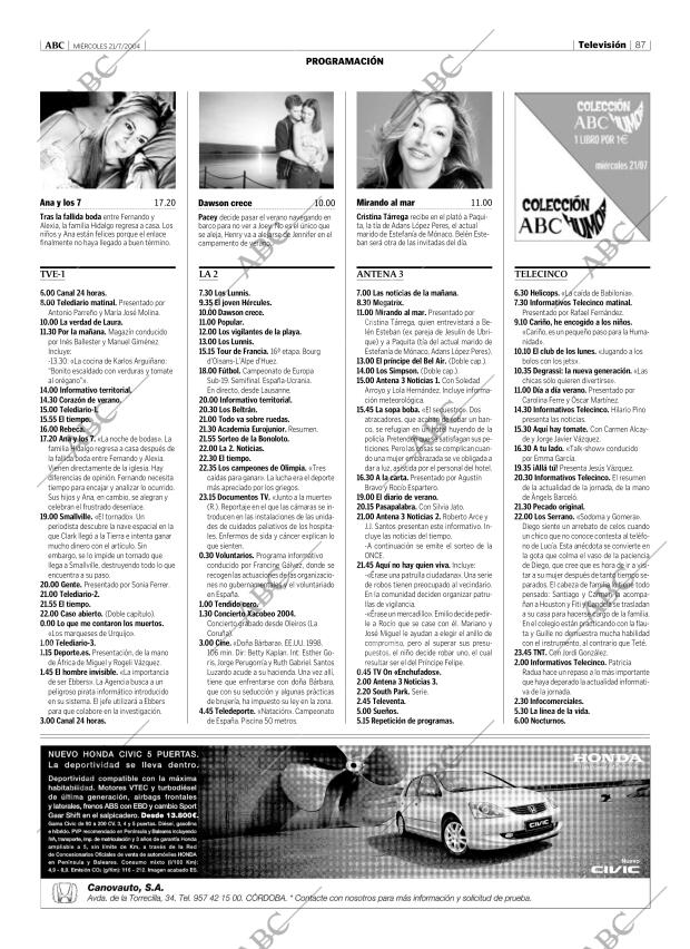 ABC CORDOBA 21-07-2004 página 87