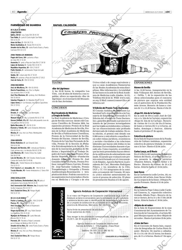 ABC SEVILLA 21-07-2004 página 40