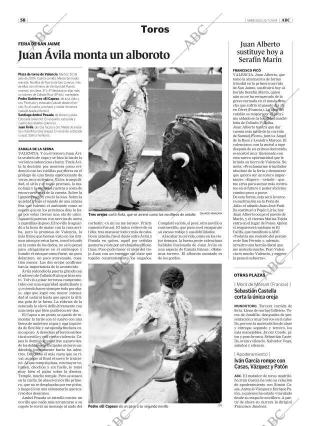 ABC SEVILLA 21-07-2004 página 58