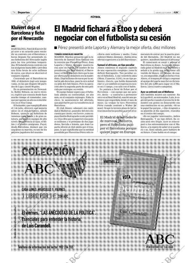 ABC CORDOBA 22-07-2004 página 74