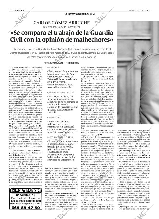 ABC MADRID 23-07-2004 página 12