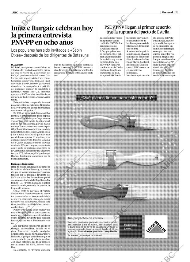 ABC MADRID 23-07-2004 página 21