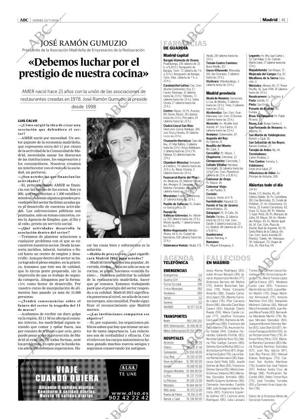ABC MADRID 23-07-2004 página 41