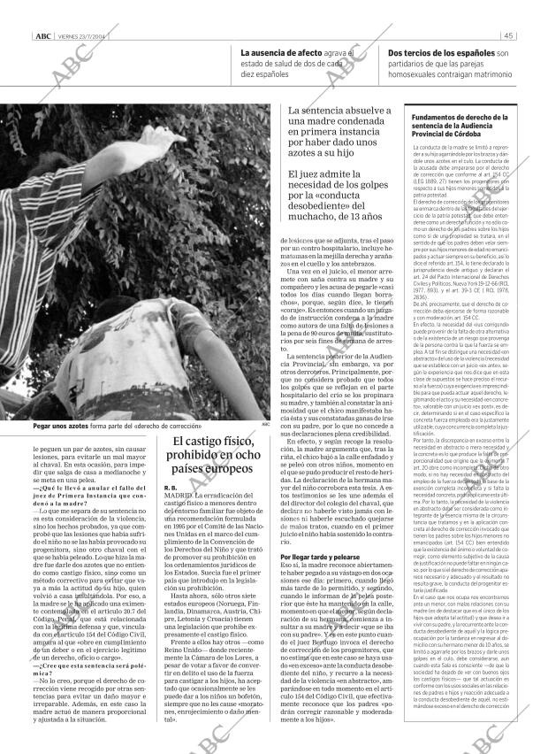 ABC MADRID 23-07-2004 página 45