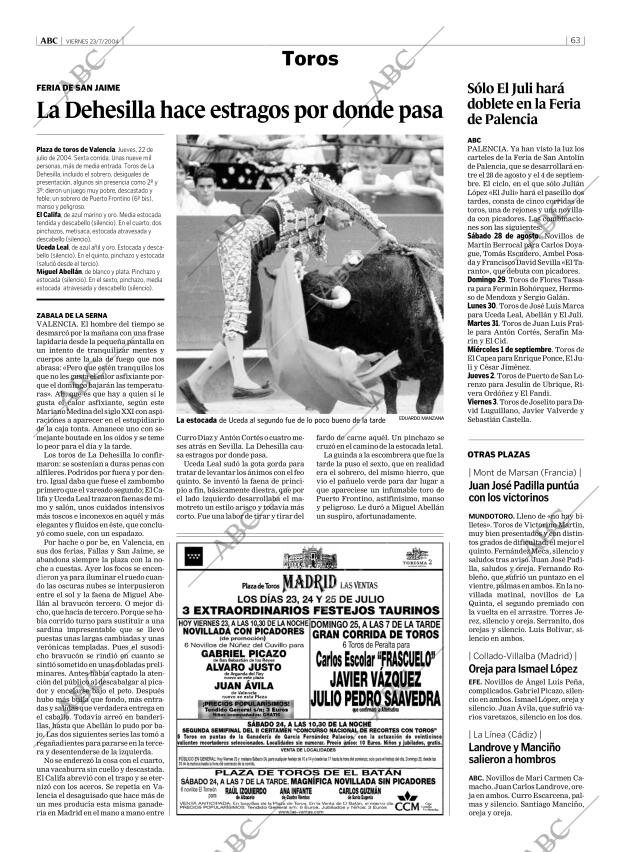 ABC MADRID 23-07-2004 página 63
