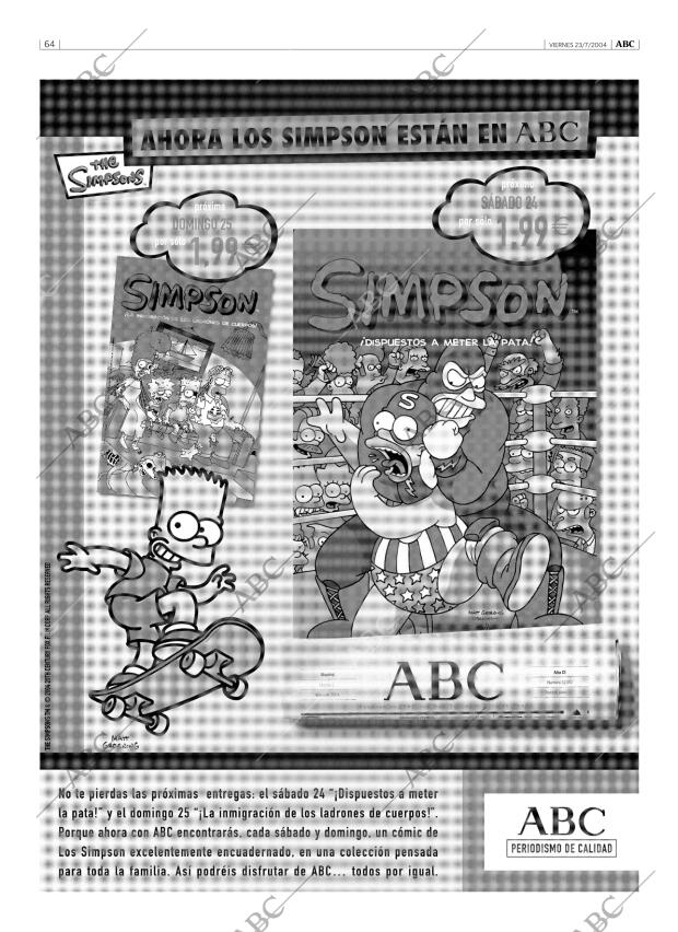 ABC MADRID 23-07-2004 página 64