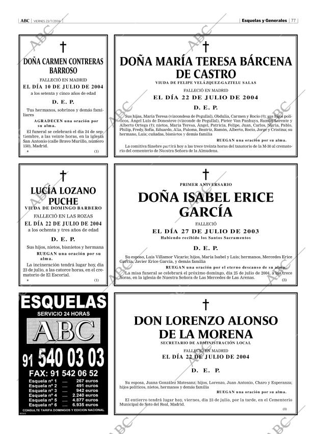 ABC MADRID 23-07-2004 página 77