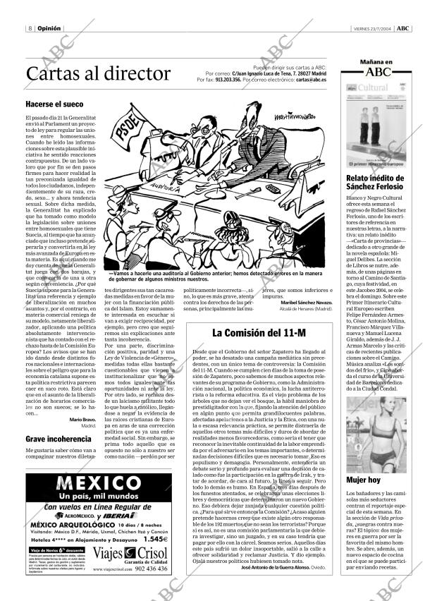 ABC MADRID 23-07-2004 página 8