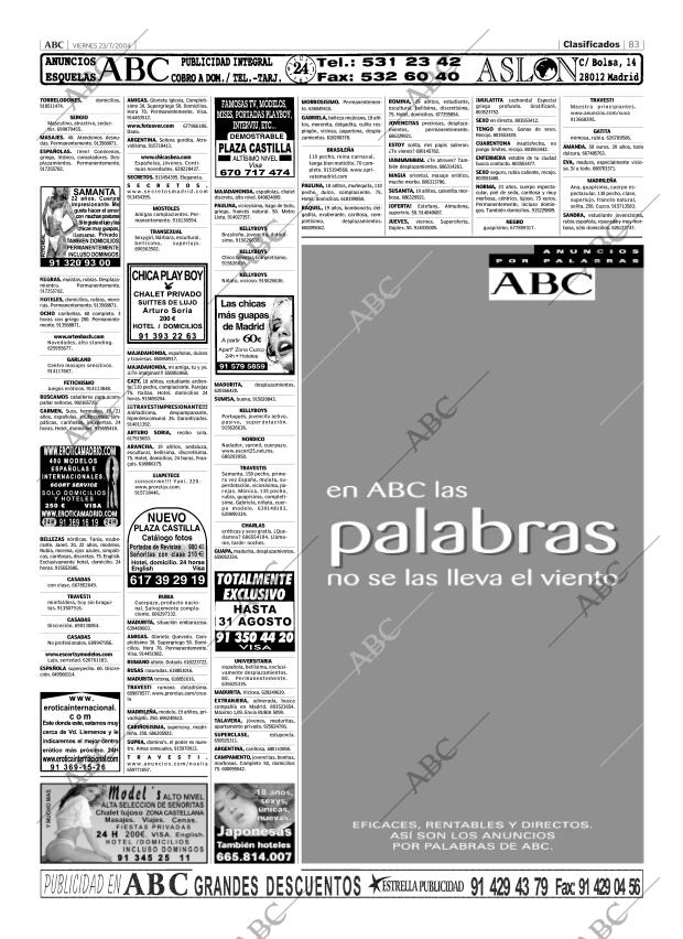ABC MADRID 23-07-2004 página 83
