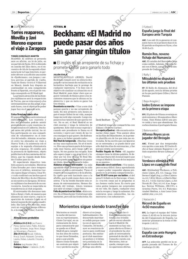 ABC CORDOBA 24-07-2004 página 84