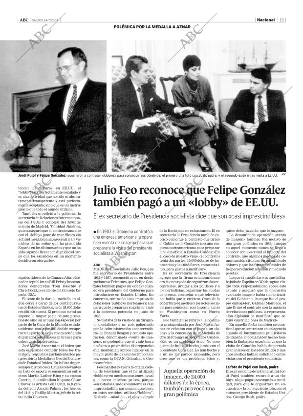 ABC MADRID 24-07-2004 página 13