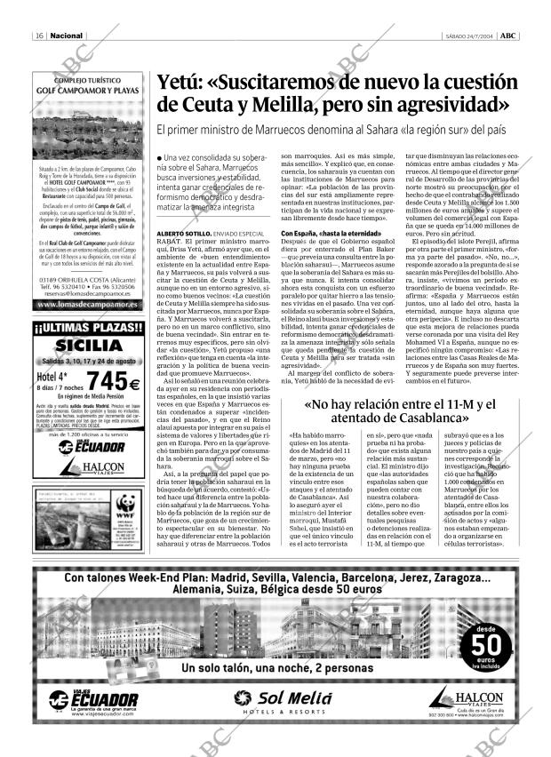 ABC MADRID 24-07-2004 página 16