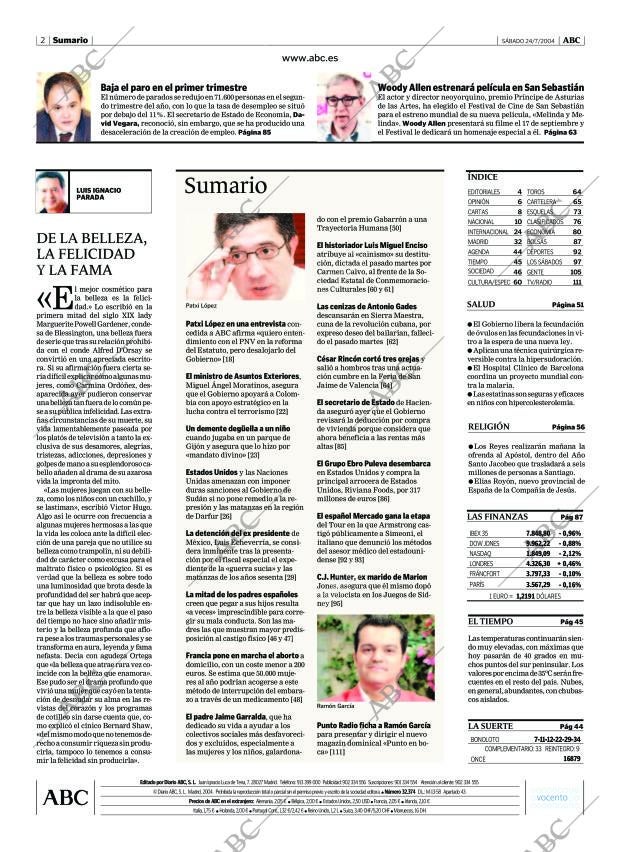 ABC MADRID 24-07-2004 página 2
