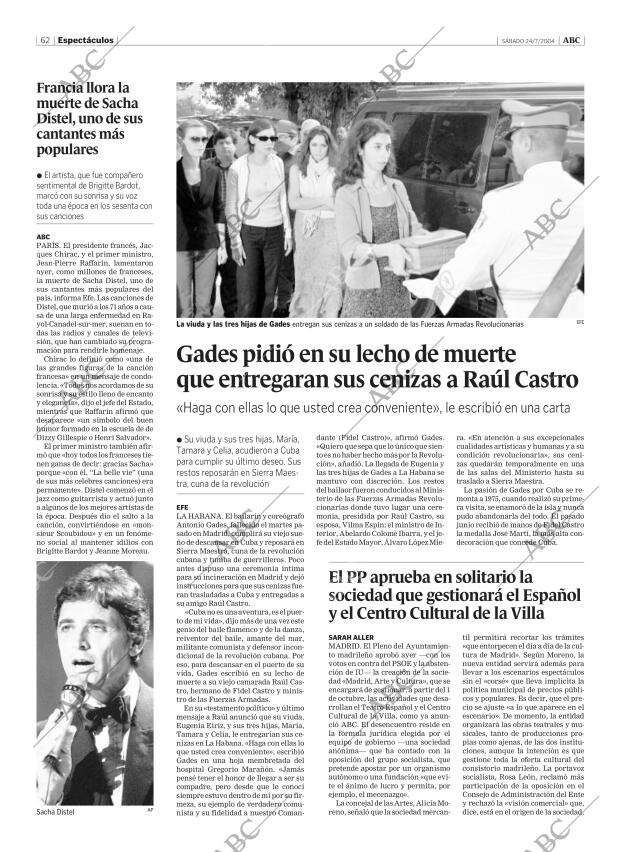 ABC MADRID 24-07-2004 página 62