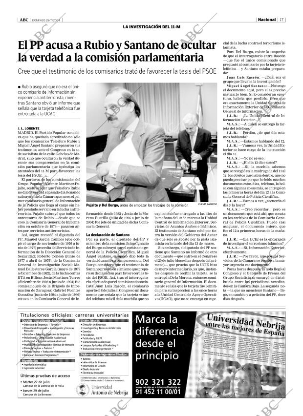 ABC MADRID 25-07-2004 página 17