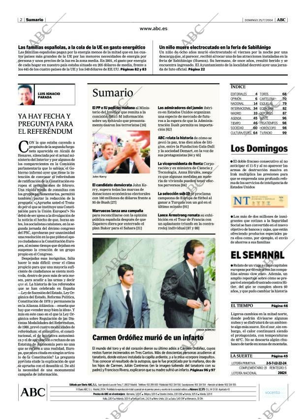 ABC MADRID 25-07-2004 página 2
