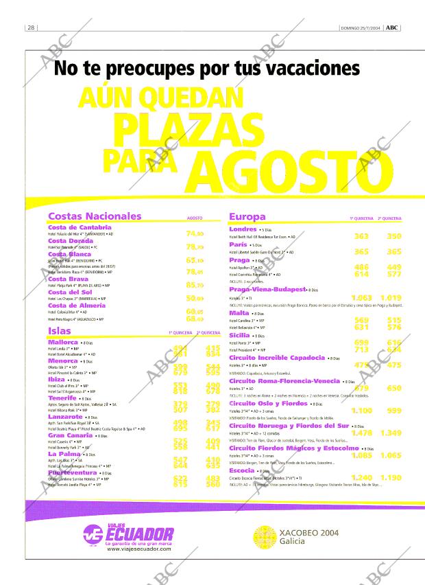 ABC MADRID 25-07-2004 página 28