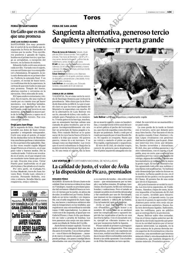 ABC MADRID 25-07-2004 página 68